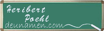 Heribert Poehl Visitenkarte